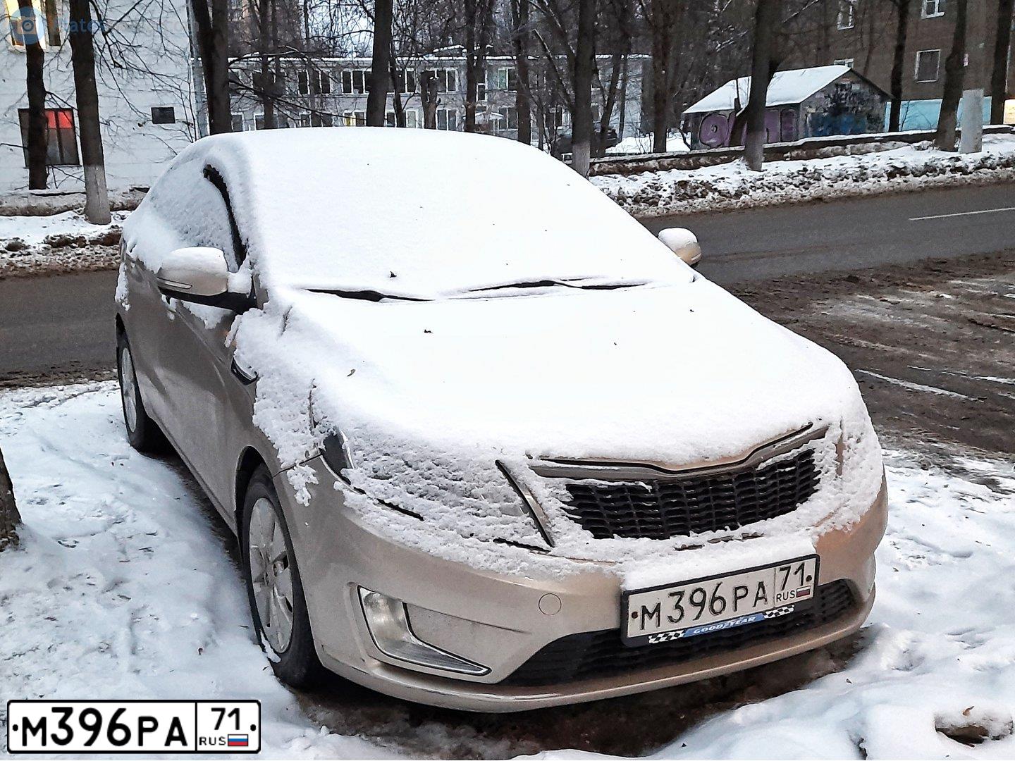 Фото автомобиля KIA RIO, 2011 — госномер У059СК71. Цвет: БЕЖЕВЫЙ