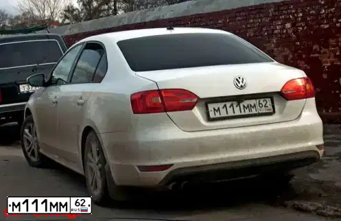 Фото автомобиля VOLKSWAGEN JETTA, 2011 — госномер М111ММ62. Цвет: Белый