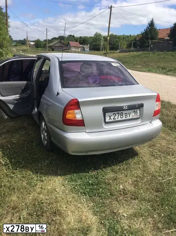 Фото автомобиля TAGAZ ACCENT, 2006 — госномер К533КН193. Цвет: СЕРЕБРИСТЫЙ
