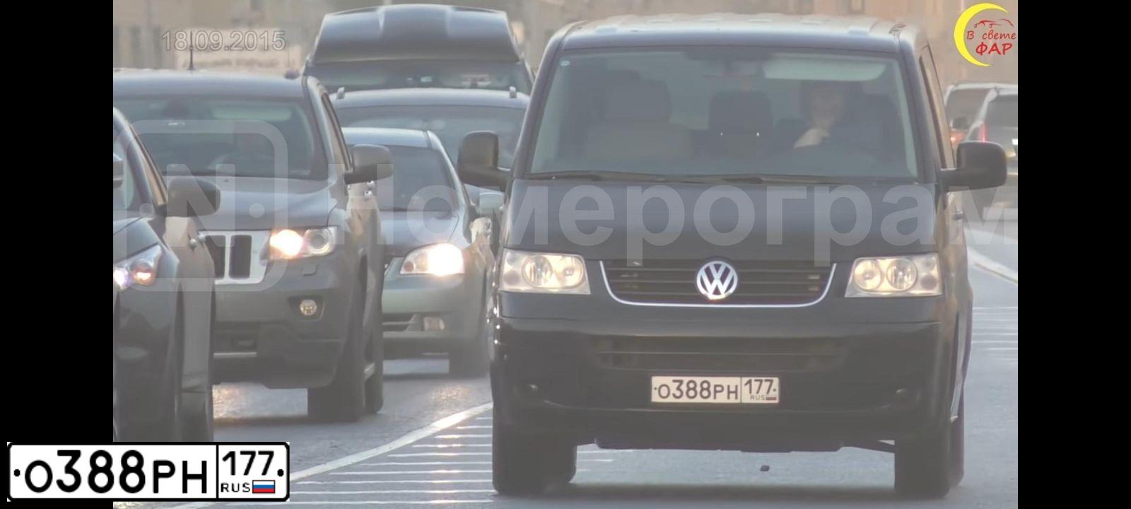 Фото автомобиля (VOLKSWAGEN) ФОЛЬКСВАГЕН 7НС САRАVЕLLЕ (CARAVELLE), 2006 — госномер О388РН177