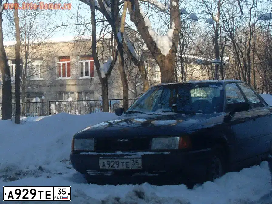 Фото автомобиля AUDI 80, 1987 — госномер Н929ТЕ35. Цвет: синий