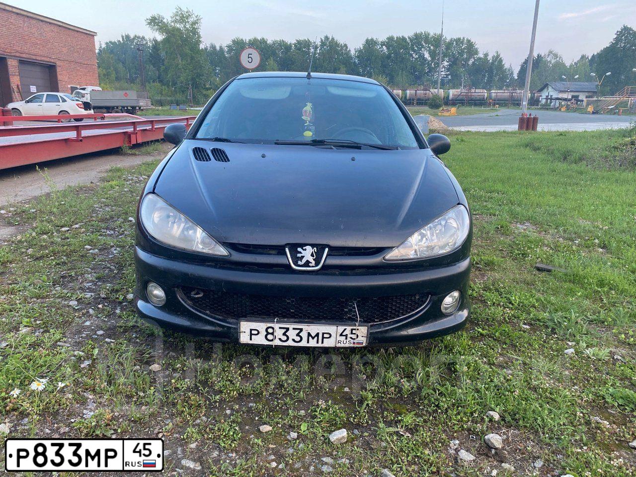 Фото автомобиля PEUGEOT 206, 2007 — госномер Х907СТ72. Цвет: ЧЕРНЫЙ
