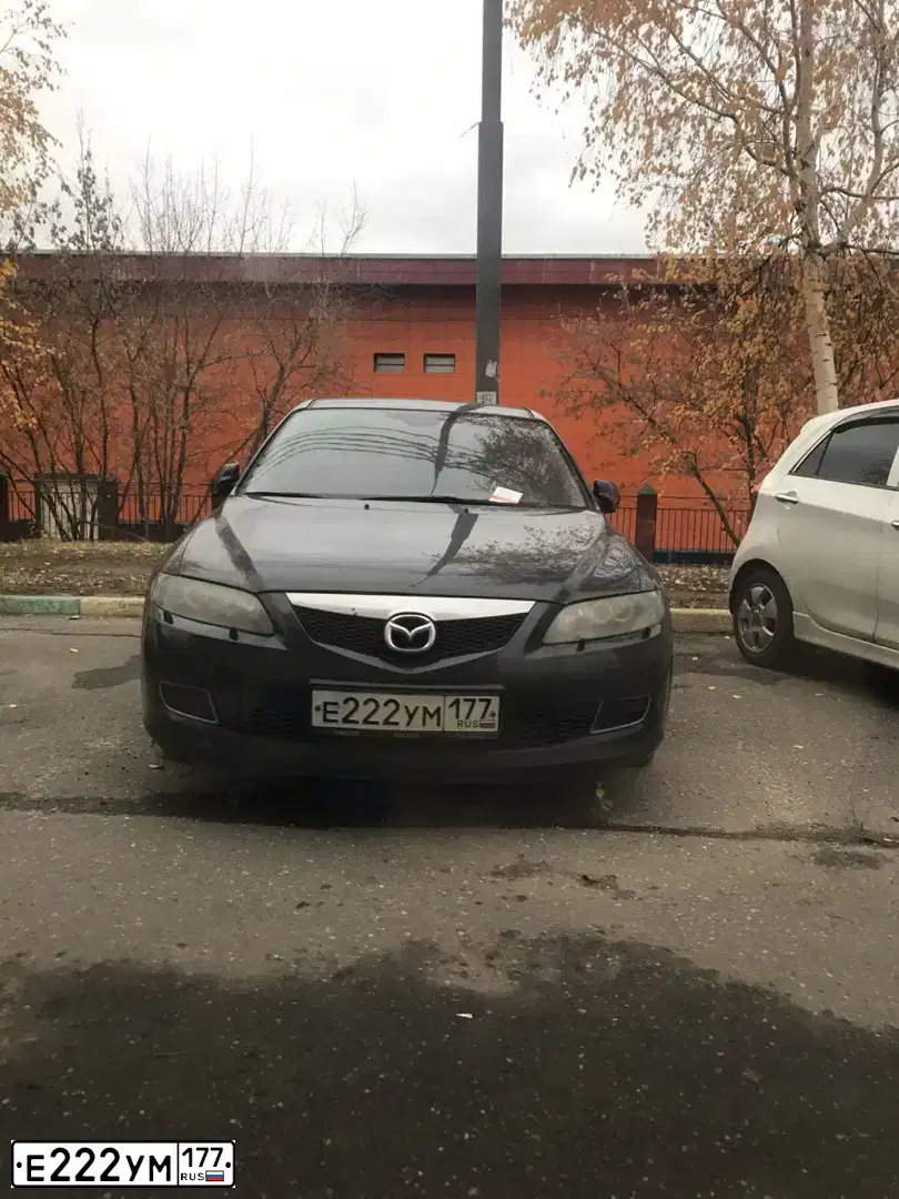 Фото автомобиля MAZDA 6, 2006 — госномер Х749АХ550. Цвет: ЧЕРНЫЙ