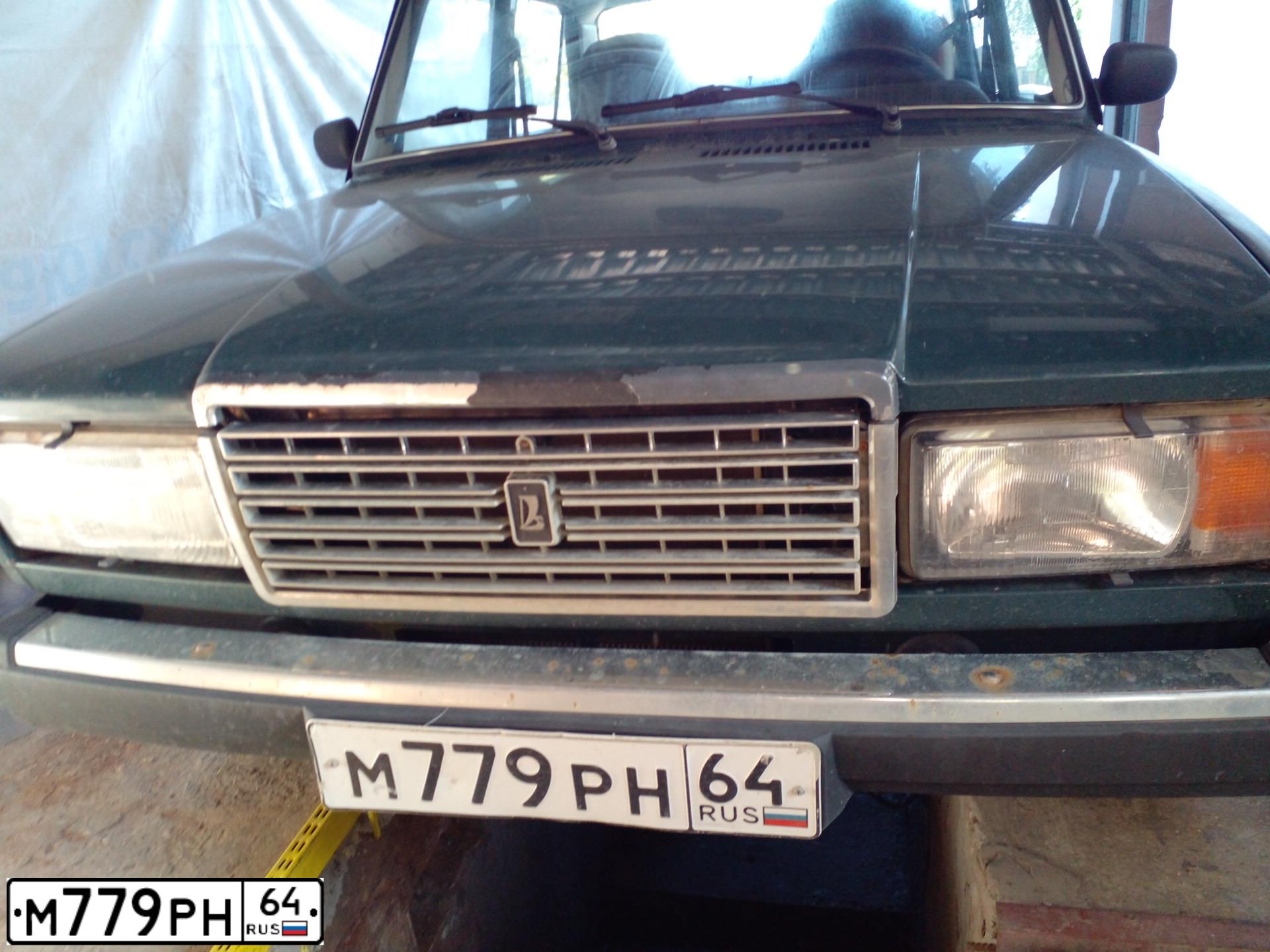 Фото автомобиля LADA 2107, 2006 — госномер М779РН64. Цвет: ТЕМНО ЗЕЛЕНЫЙ