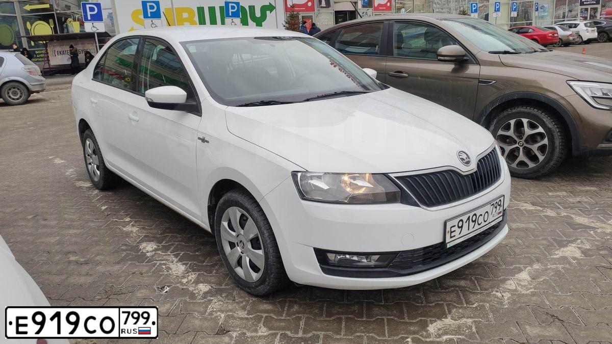 Фото автомобиля SKODA RAPID, 2019 — госномер Е919СО799