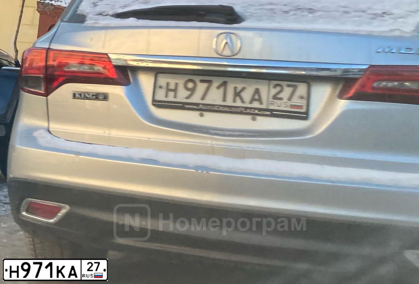 Фото автомобиля ACURA MDX, 2013 — госномер Х168ЕХ102. Цвет: Серый