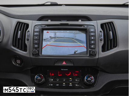 Фото автомобиля KIA SPORTAGE, 2011 — госномер М545ТС197. Цвет: Коричневый