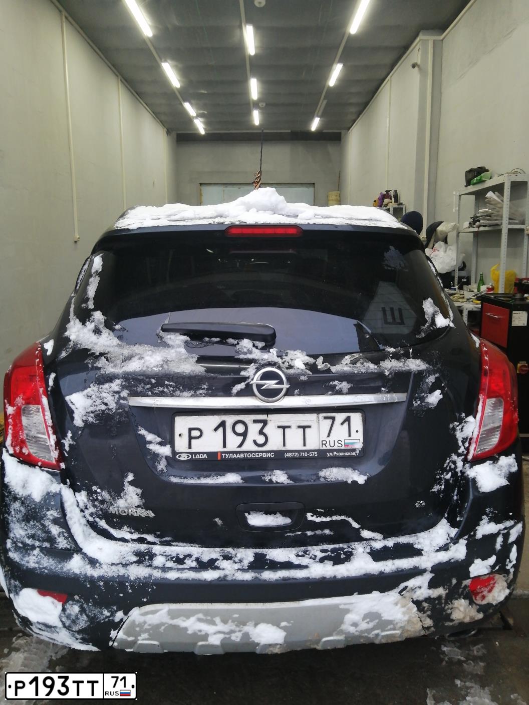 Фото автомобиля OPEL MOKKA, 2014 — госномер Р193ТТ71. Цвет: ЧЕРНЫЙ