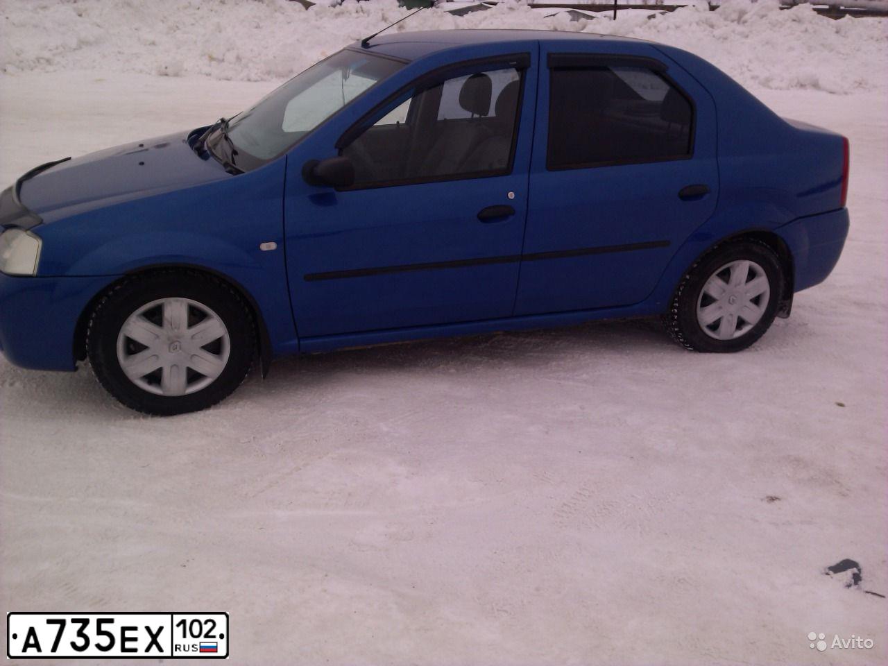 Фото автомобиля RENAULT LOGAN, 2007 — госномер Х418МВ45. Цвет: СИНИЙ МЕТАЛЛИК