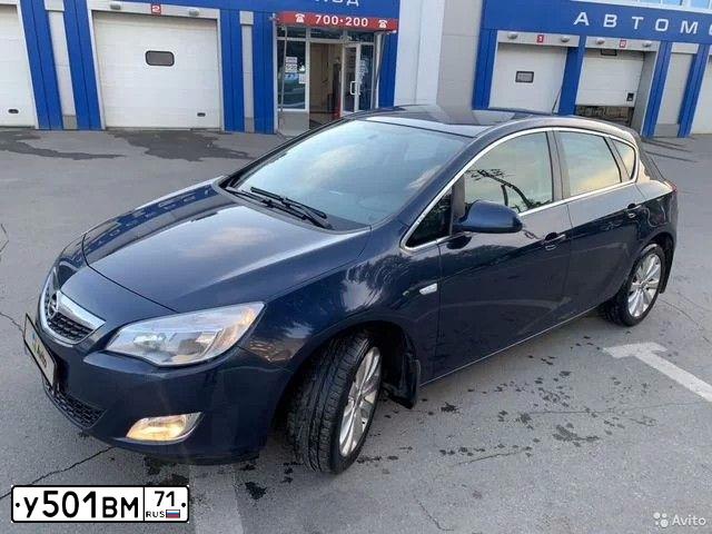 Фото автомобиля OPEL ASTRA, 2011 — госномер У501ВМ71. Цвет: СИНИЙ МЕТАЛЛИК