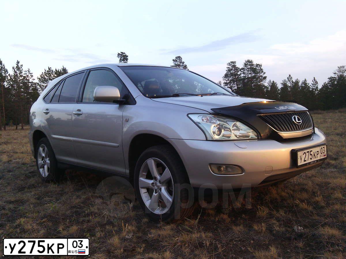 Фото автомобиля LEXUS RX, 2004 — госномер К162МВ03. Цвет: серебристый